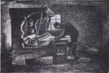 Weaver at the loom by Vincent van Gogh