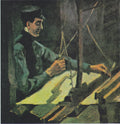 Weaver Facing Right (Half-Figure) by Vincent van Gogh