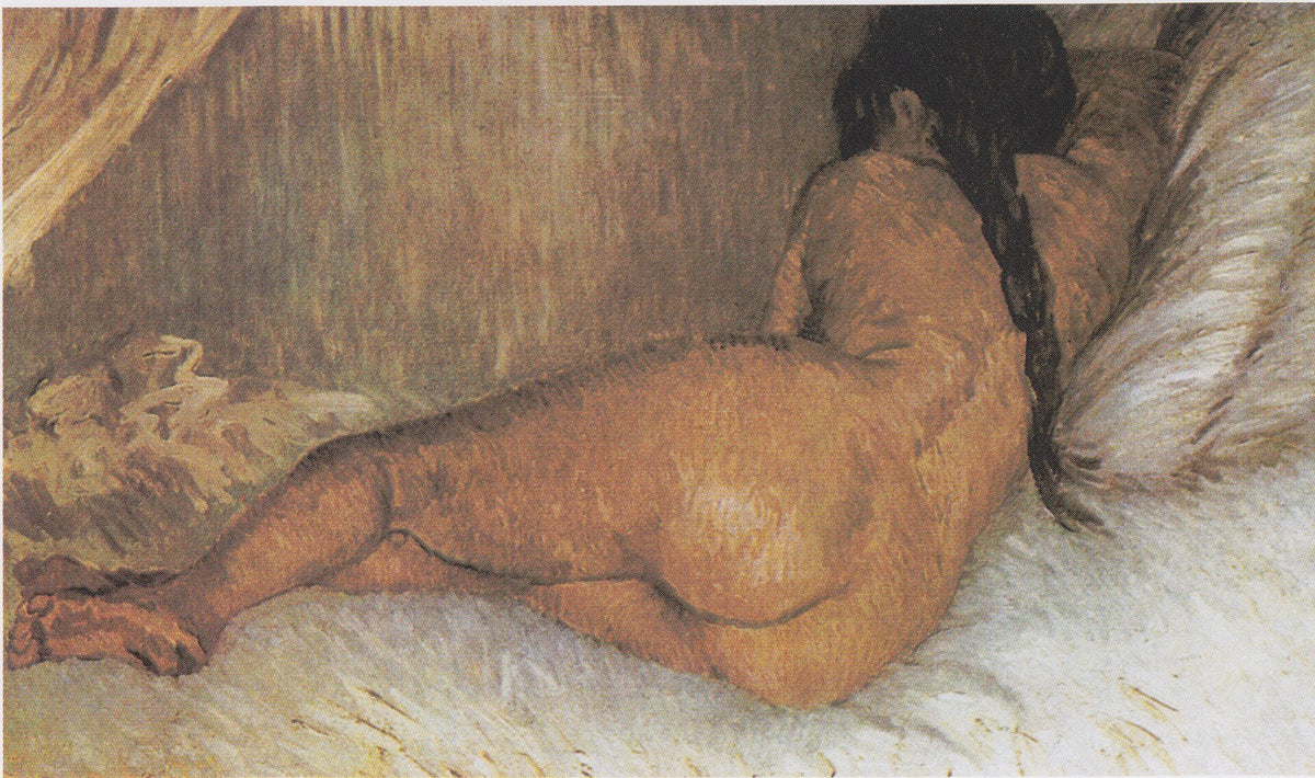 Nude Woman Reclining, Seen from the Back by Vincent van Gogh