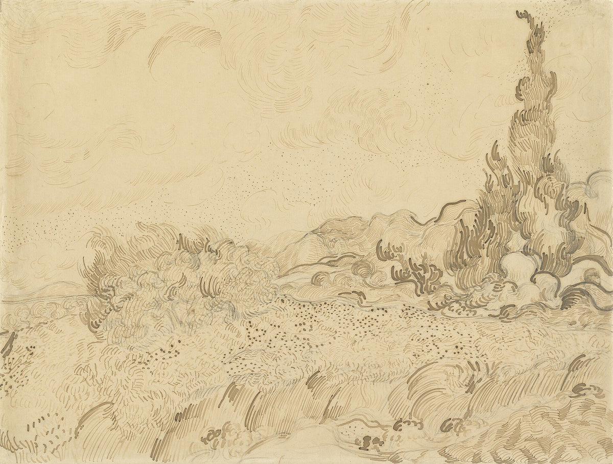 Wheatfield with Cypresses by Vincent van Gogh