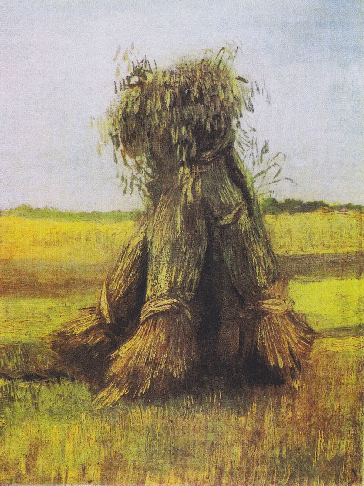 Sheaves of Wheat in a Field by Vincent van Gogh