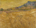 Wheat Field with Reaper and Sun by Vincent van Gogh