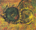 Two Cut Sunflowers by Vincent van Gogh