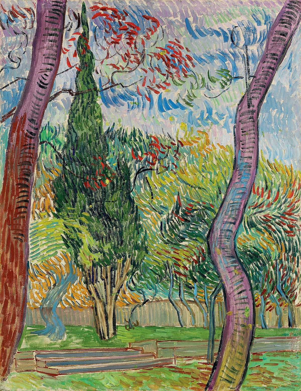 Garden of Saint-Paul Hospital, The by Vincent van Gogh