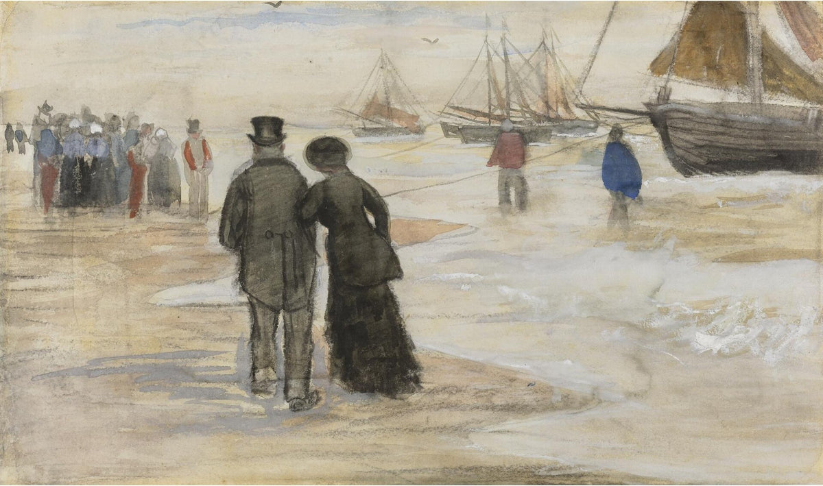The Beach at Scheveningen by Vincent van Gogh