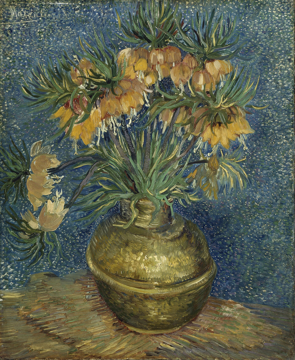Fritillaries in a Copper Vase by Vincent van Gogh