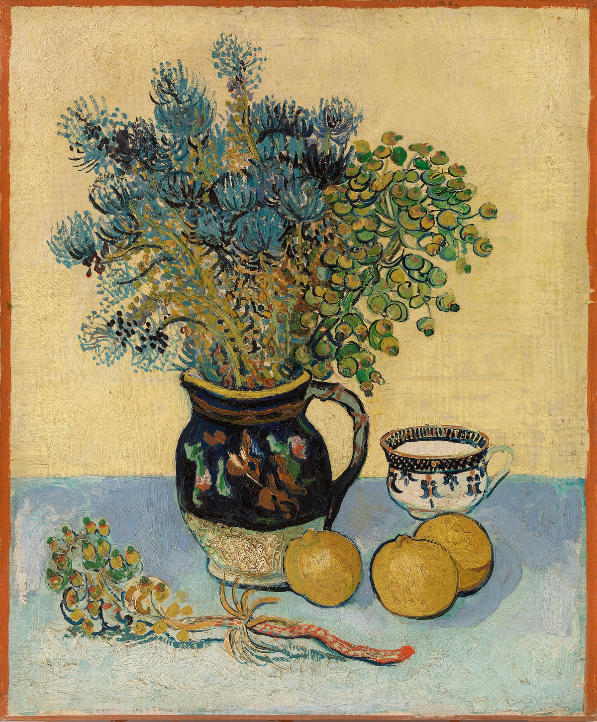 Still Life: Majolica with Wildflowers by Vincent van Gogh