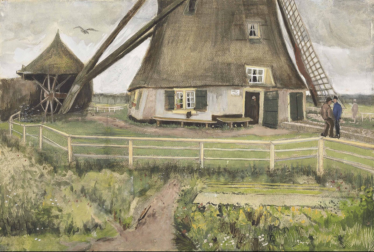 The 'Laakmolen' near The Hague by Vincent van Gogh