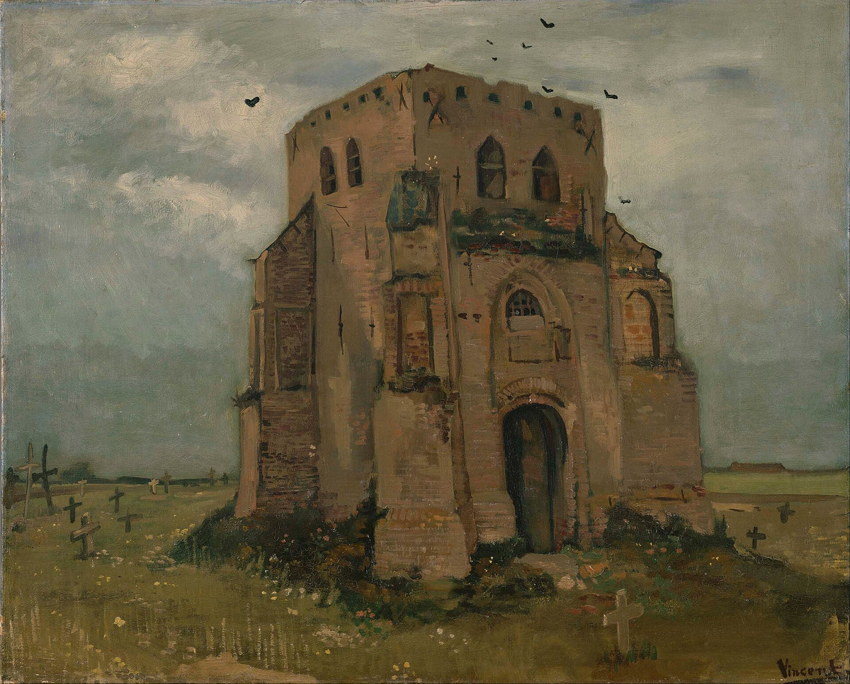 The Old Cemetery Tower at Nuenen by Vincent van Gogh