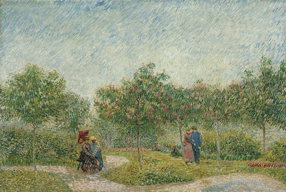 Garden with courting couples - Square Saint-Pierre by Vincent van Gogh