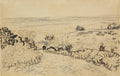 Vue de Montmajour / The Plain of La Crau by Vincent van Gogh