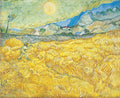 The Wheatfield behind Saint Paul's Hospital with a Reaper by Vincent van Gogh