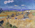 Wheatfield with sheaves and reaper by Vincent van Gogh