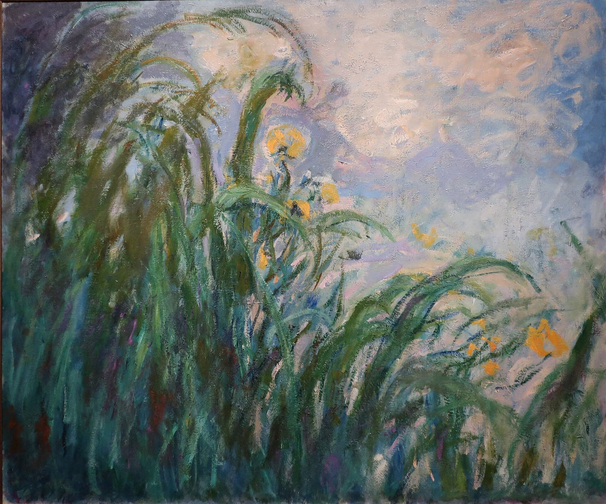 Yellow irises by Claude Monet