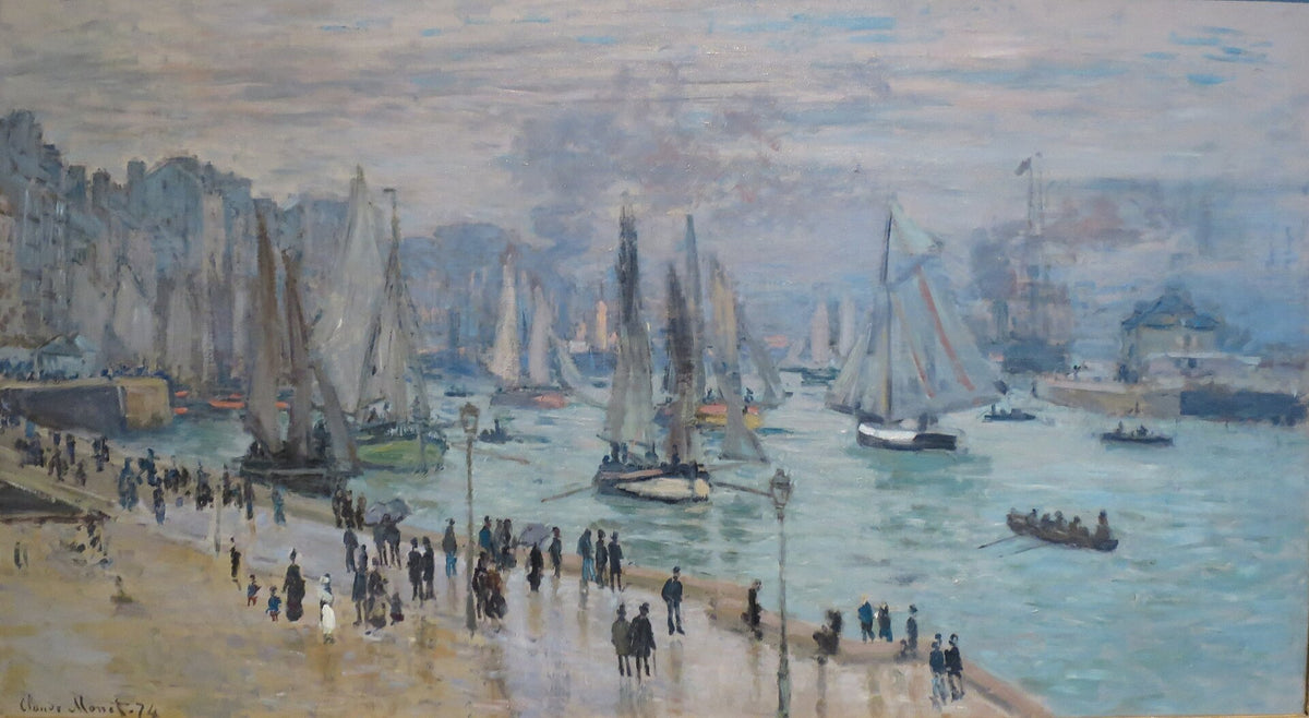Fishing boats leaving the harbor, Le Havre by Claude Monet