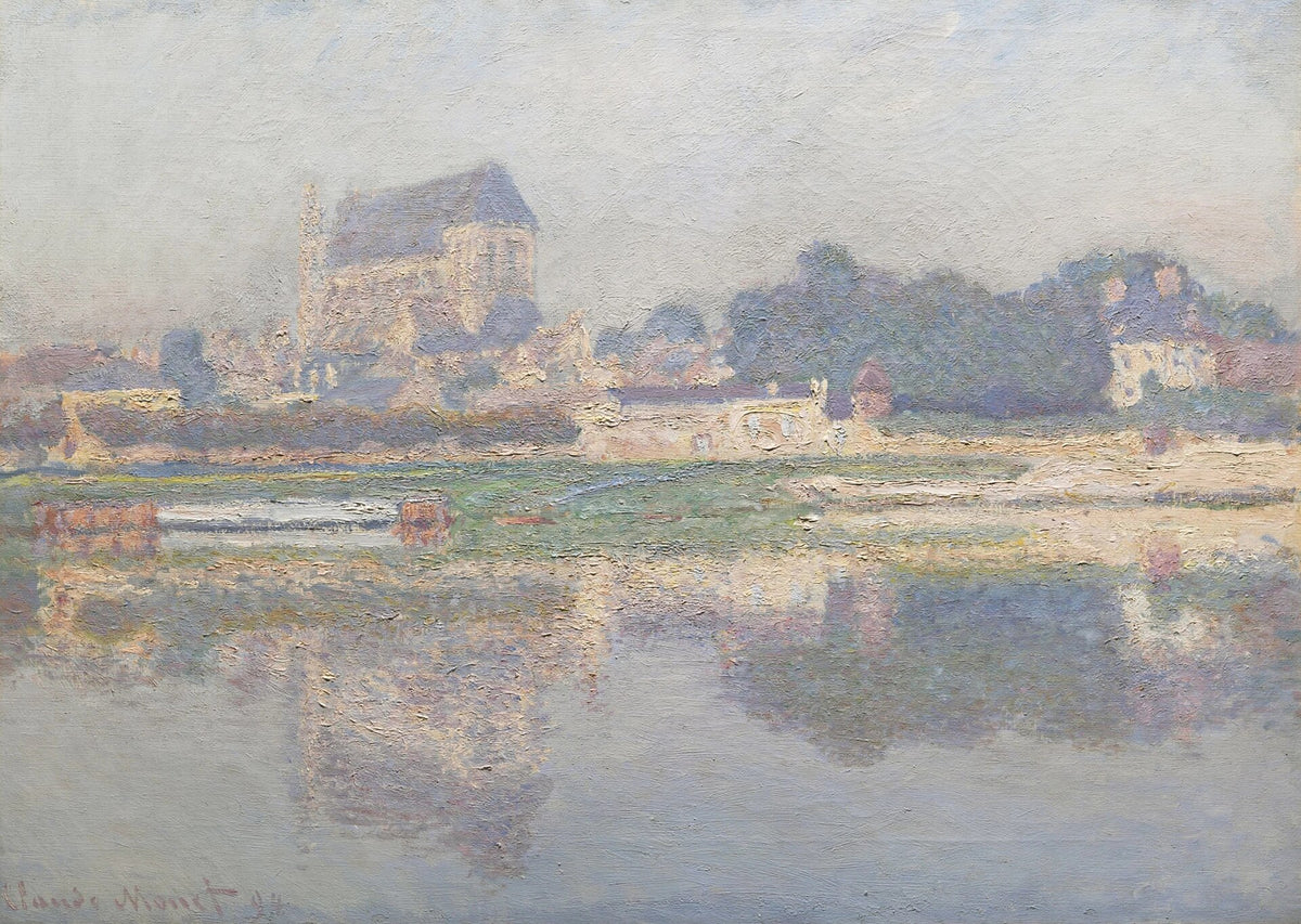 Église de Vernon, soleil by Claude Monet