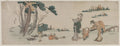 Women Distracting a Child whose Kite is caught in a Tree by Katsushika Hokusai