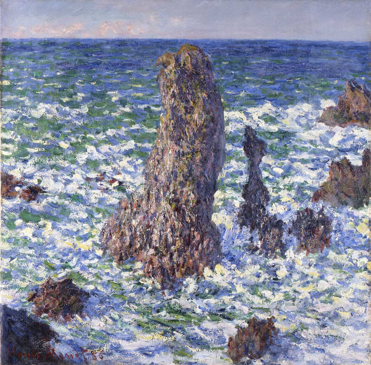 Pyramides at Port-Coton by Claude Monet