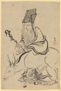 Juro (God of Luck) by Katsushika Hokusai
