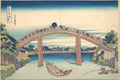 Under the Mannen Bridge at Fukagawa, from the series Thirty-six Views of Mount Fuji by Katsushika Hokusai