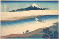 Tama River in Musashi Province (Bushū Tamagawa), from the series Thirty-six Views of Mount Fuji (Fugaku sanjūrokkei) by Katsushika Hokusai