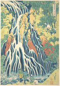 Kirifuri Waterfall at Kurokami Mountain in Shimotsuke (Shimotsuke Kurokamiyama Kirifuri no taki), from the series A Tour of Waterfalls in Various Provinces (Shokoku taki meguri) by Katsushika Hokusai
