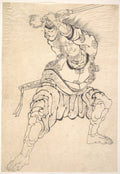 A Warrior by Katsushika Hokusai