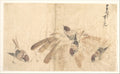 Sparrows by Katsushika Hokusai