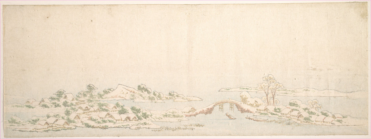 Winter Landscape by Katsushika Hokusai