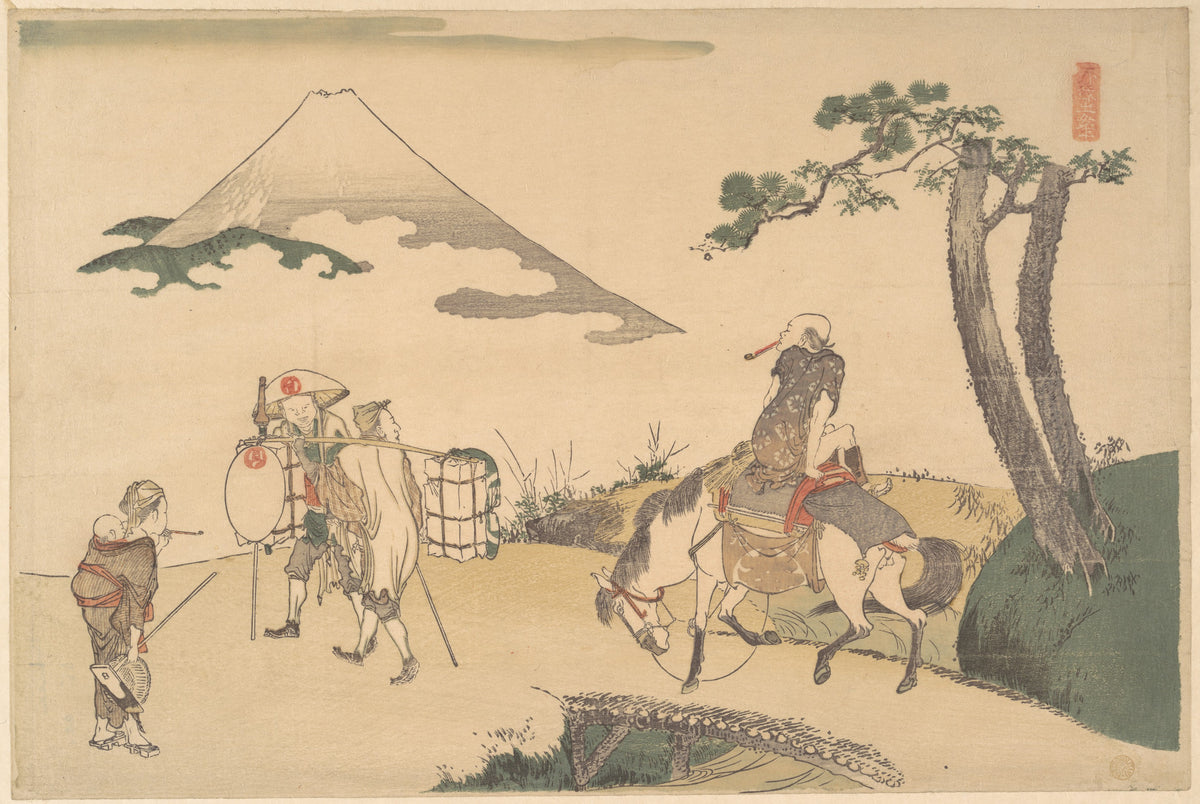 The Top of Mount Fuji by Katsushika Hokusai