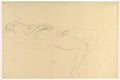 Reclining Nude by Gustav Klimt