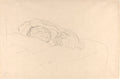 Curled up Girl on Bed by Gustav Klimt