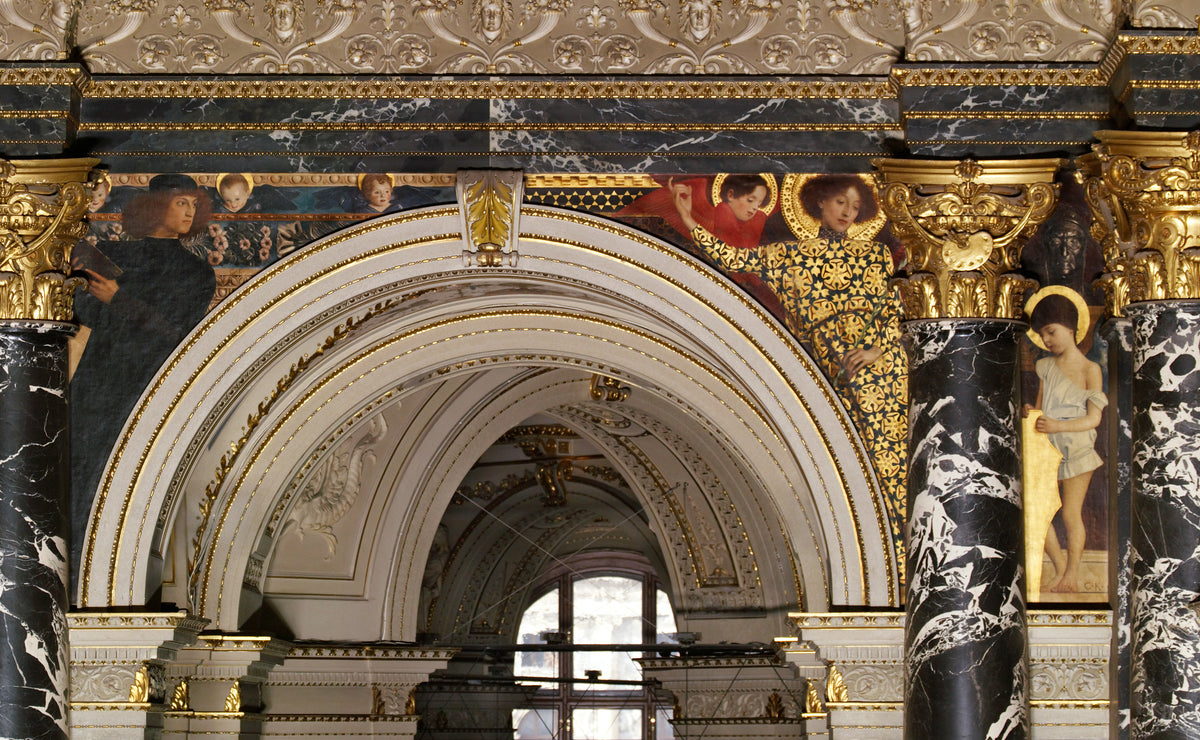Old Italian Art (staircase mural, Kunsthistorisches Museum) by Gustav Klimt