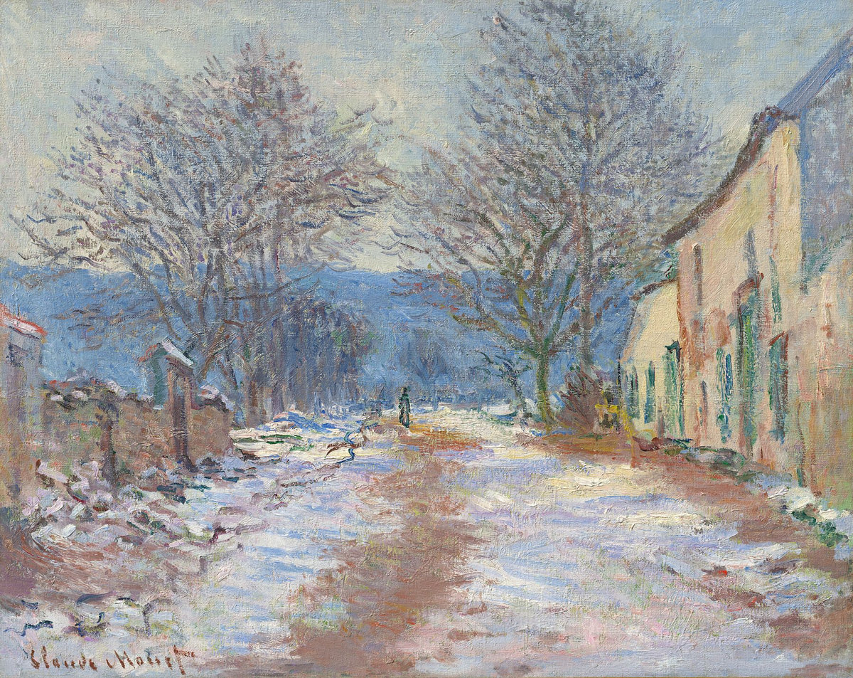 Effet de neige à Limetz by Claude Monet