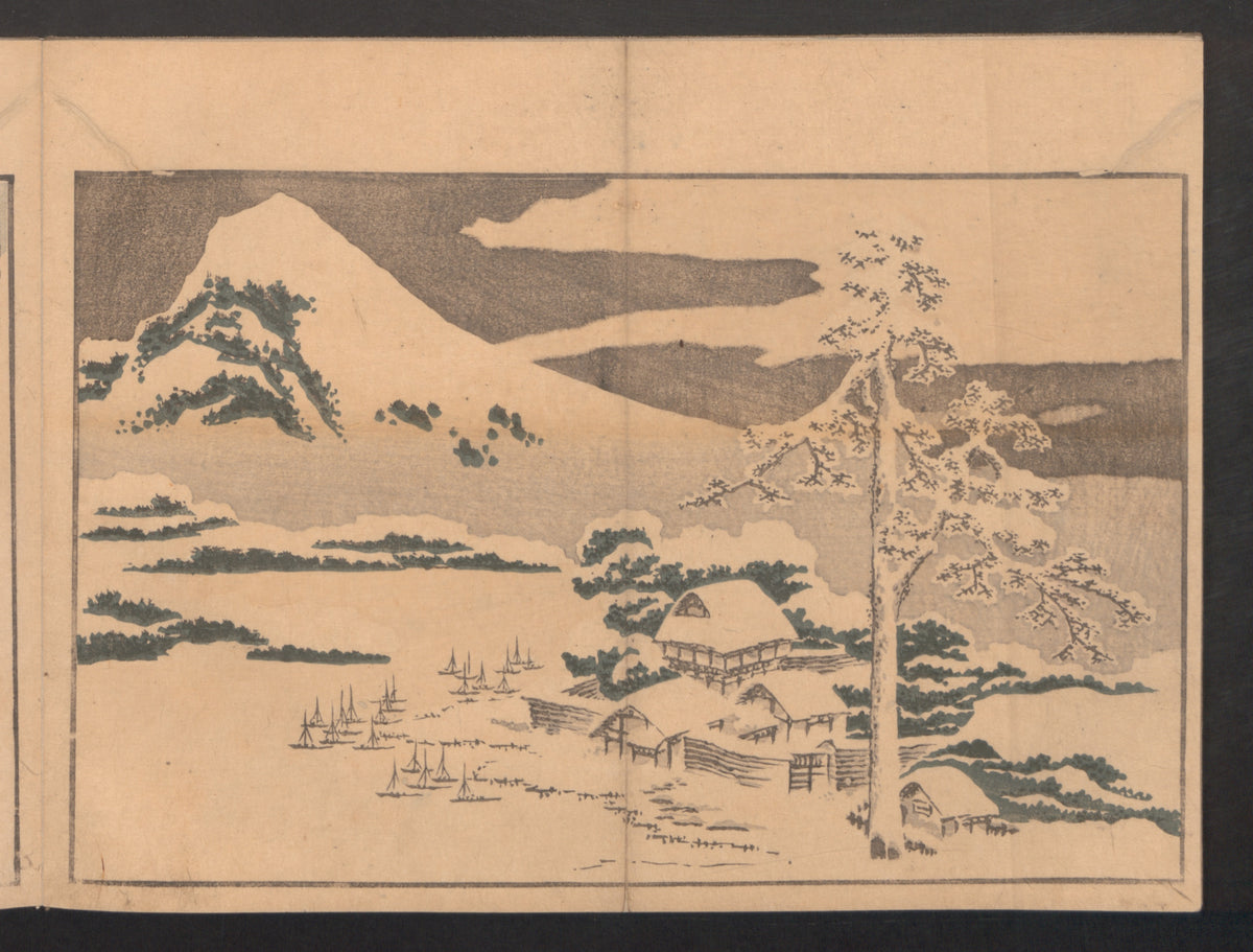 Mount Fuji in Winter, from The Picture Book of Realistic Paintings of Hokusai (Hokusai shashin gafu) by Katsushika Hokusai