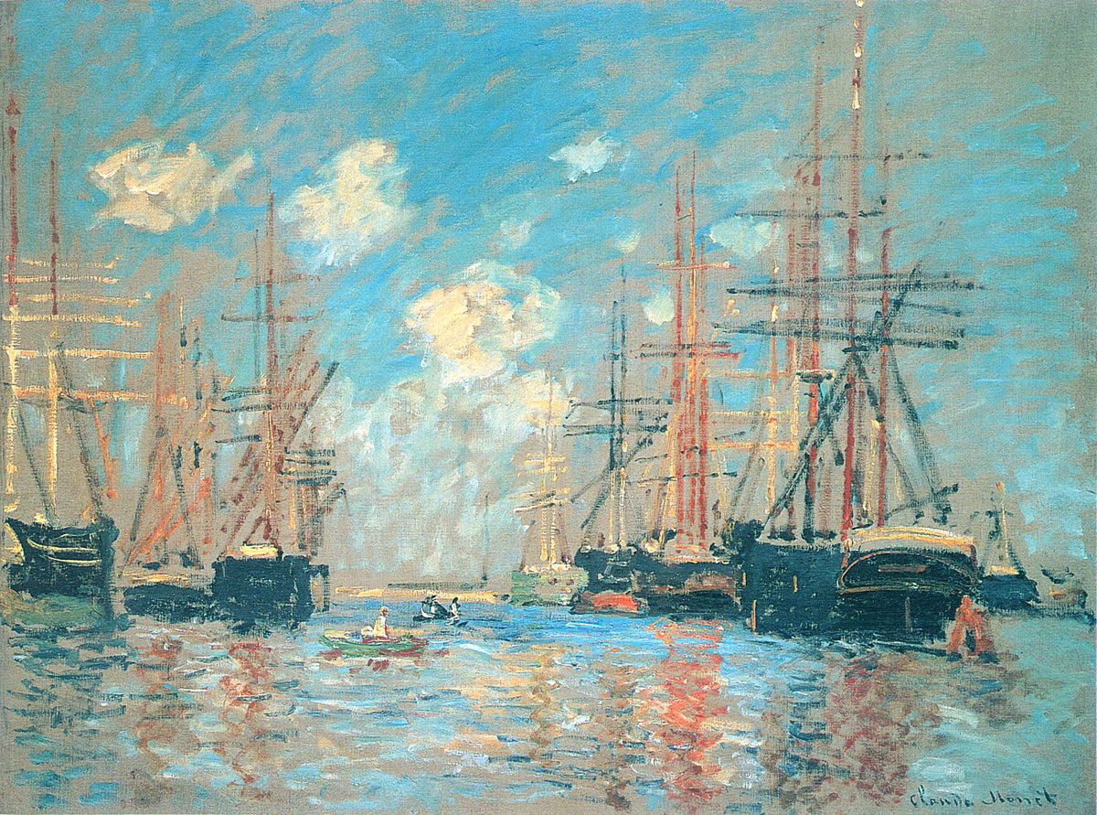 The port of Amsterdam by Claude Monet