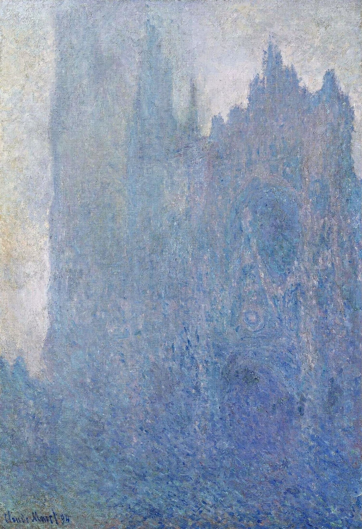 Rouen Cathedral, Fog by Claude Monet