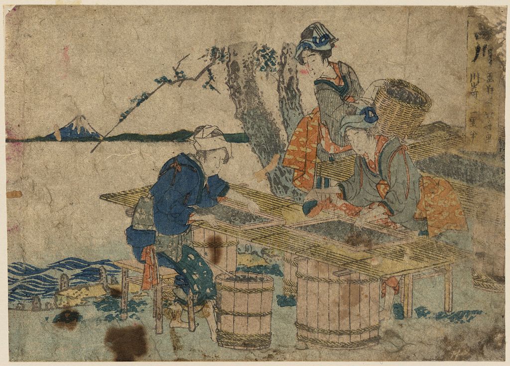Shinagawa, from the series "Fifty-three Stations of the Tōkaidō" by Katsushika Hokusai