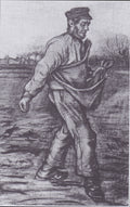 The Sower: Facing Right by Vincent van Gogh