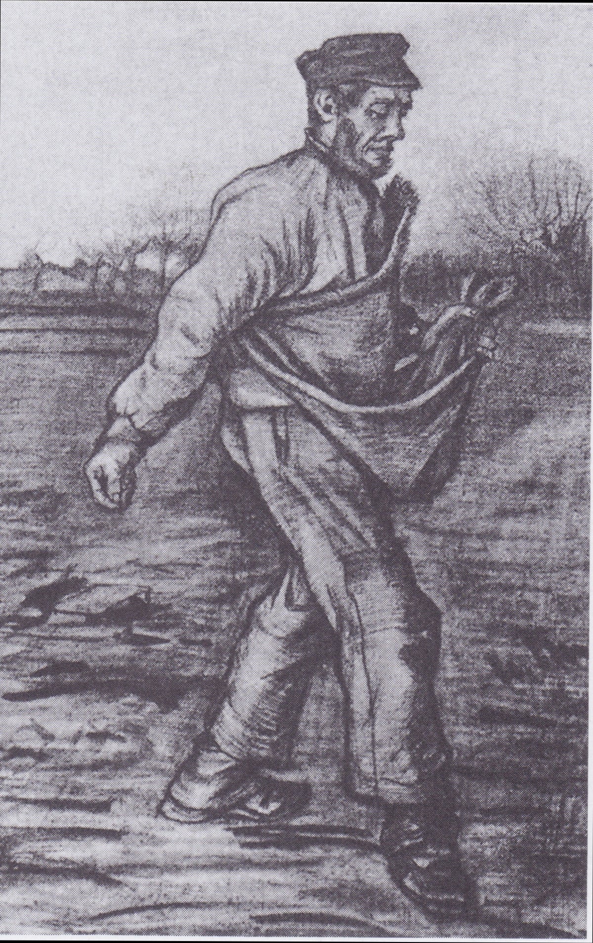 The Sower: Facing Right by Vincent van Gogh
