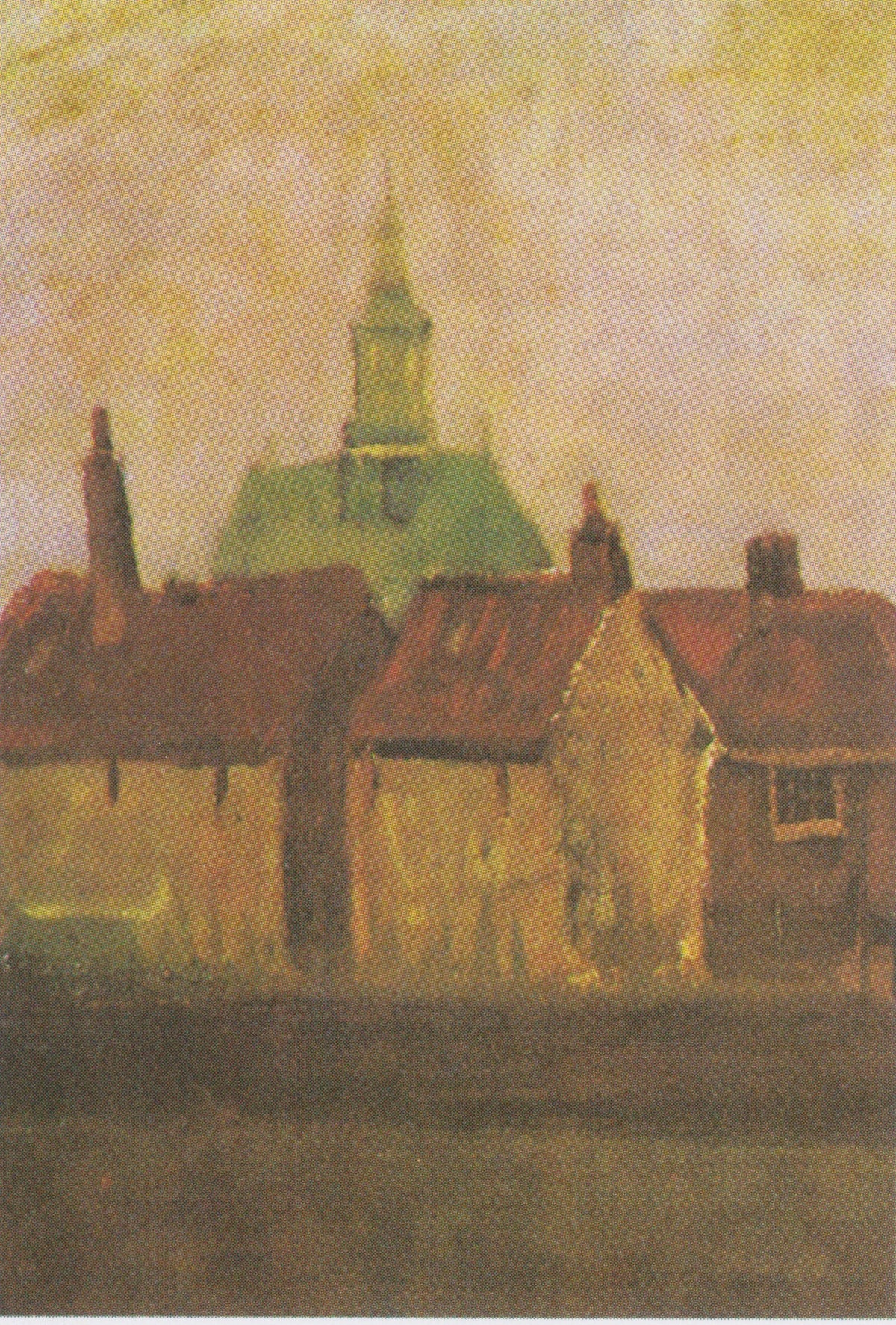 The New Church and Old Houses in The Hague by Vincent van Gogh