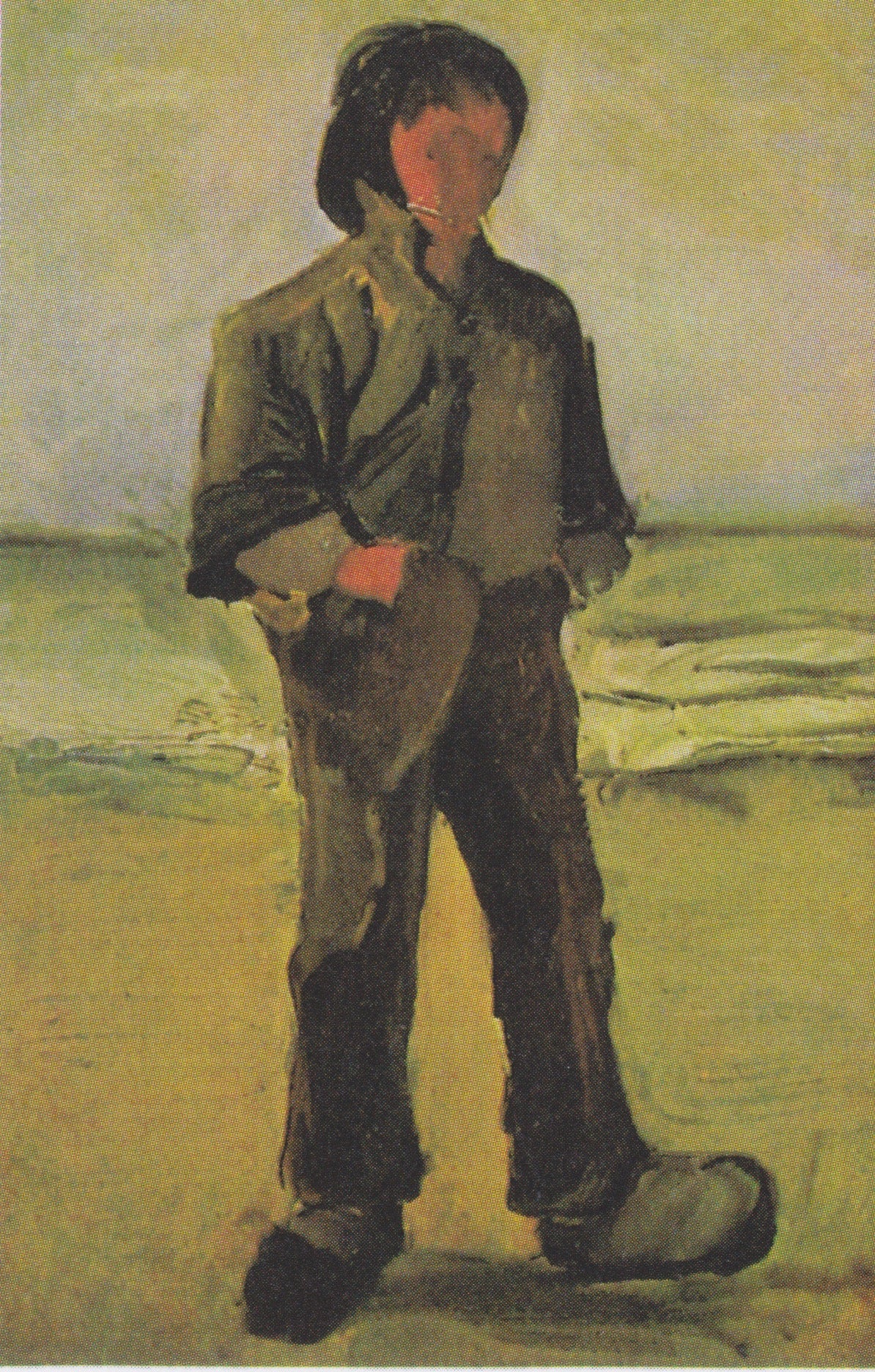 Fisherman on the Beach by Vincent van Gogh
