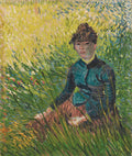 Woman Sitting in the Grass by Vincent van Gogh