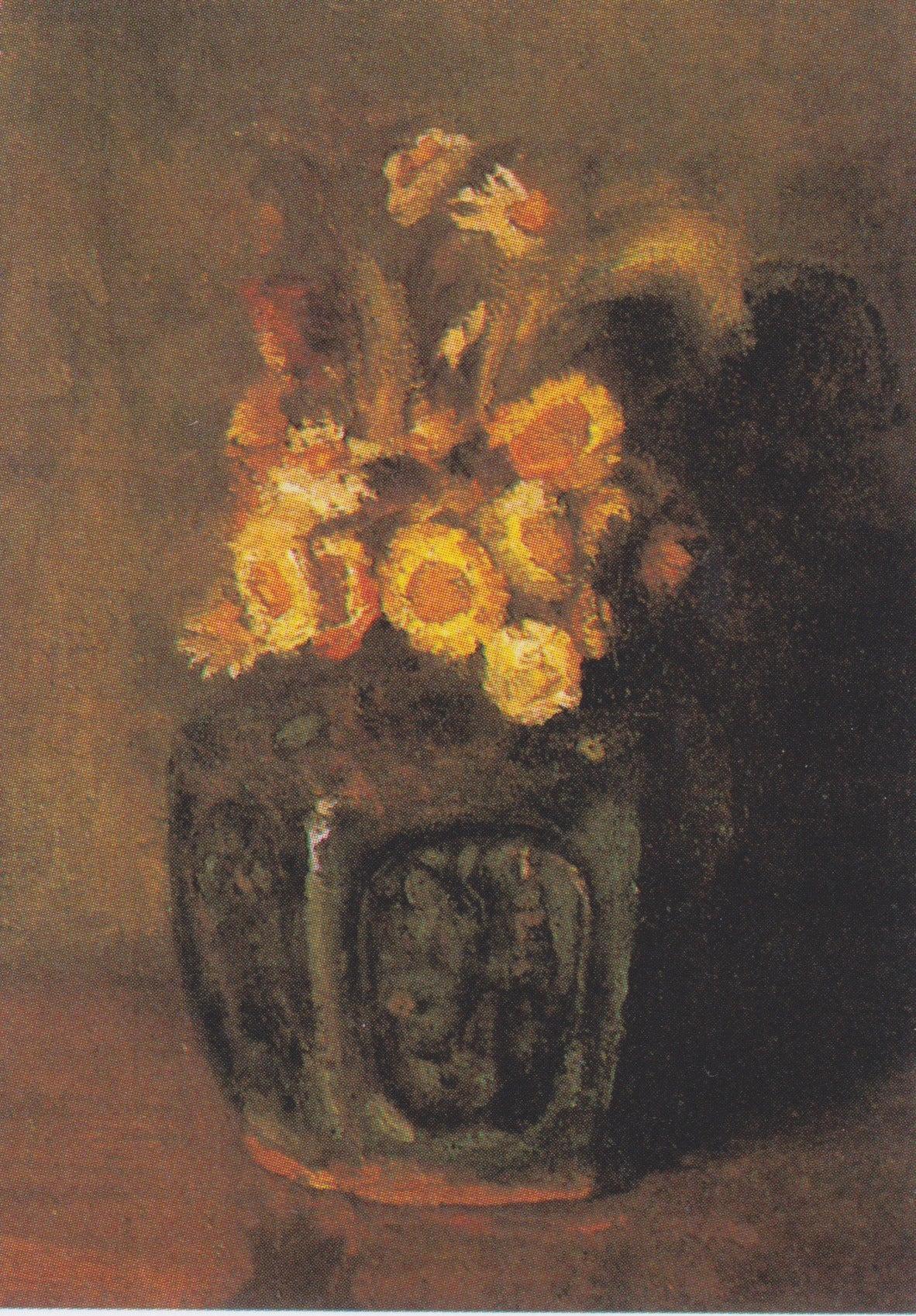 Ginger Jar Filled with Chrysanthemums by Vincent van Gogh