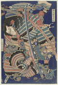 Fighting Warriors by Katsushika Hokusai