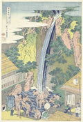 De Roben waterval te Oyama in de provincie Sagami by Katsushika Hokusai