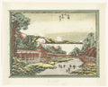 Eight Views of Omi in Etching Style by Katsushika Hokusai