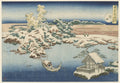 The Sumida River in Snow by Katsushika Hokusai