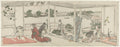 Viewing Flower Arrangements by Katsushika Hokusai